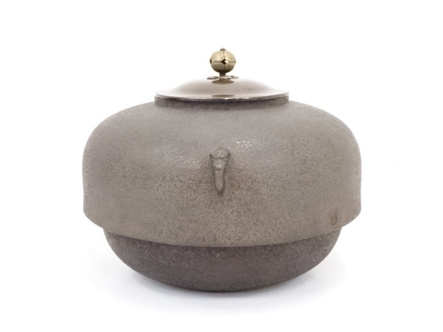 割引❗️「母」 江戸期 十徳釜 茶之十徳 熨斗耳 釜鐶 時代箱 （306F②） 割引❗️「母」 江戸期 十徳釜 茶之十徳 熨斗耳 釜鐶 時代箱 （